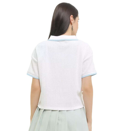 Remera Converse Sporty Waffle Polo Blanca