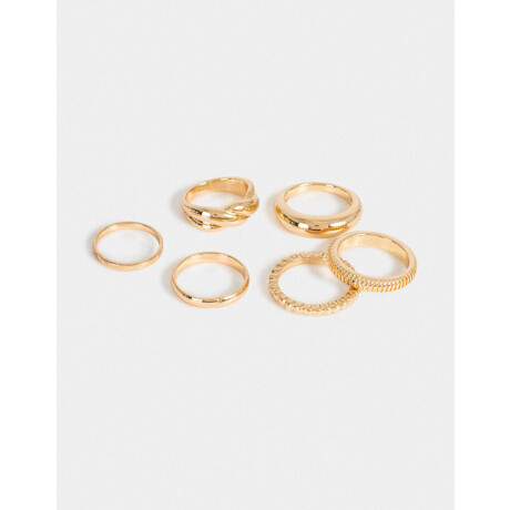 Sets De Anillos De Metal Dorado