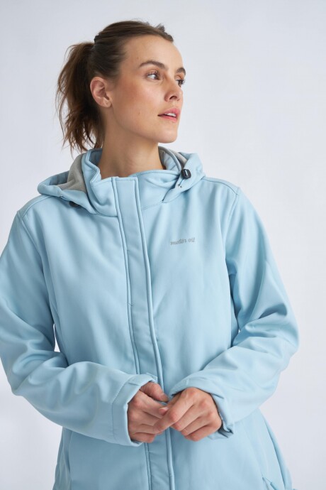 Campera Neopreno Dama Celeste