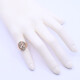 Anillo oro 18k rosa con letra A y brillantes. Anillo oro 18k rosa con letra A y brillantes.