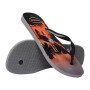 Sandalias Havaianas Top Surfer I Hombre Acero Gris/Negro/Naranja Sunset