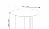 Mesa de centro - Coffe Side - Linea Manhattan Marron