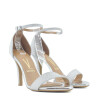Sandalias Vizzano Taco Alto con Brillo de Mujer - 6249.452-26594 Plata