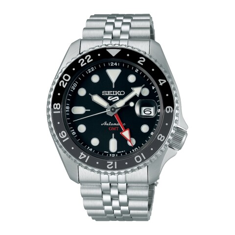 Reloj Seiko 5 Sports SSK001K1 automático GMT para hombre con correa de acero Reloj Seiko 5 Sports Ssk001k1 Automático Gmt Para Hombre Con Correa De Acero