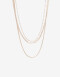 Collares Cortos Metal Collar Multicadenas - Dorado Oro Rosa