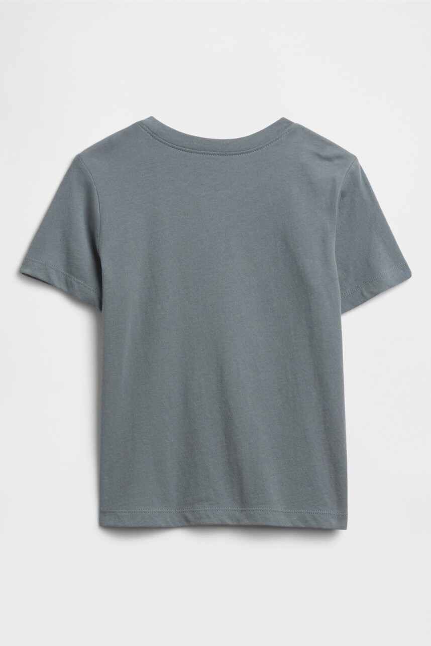 Remera Logo Gap Toddler Niño Pilot Grey