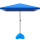 Sombrilla Jardín Bar Cuadrada 2x2 Uv50+ Base Premium Azul