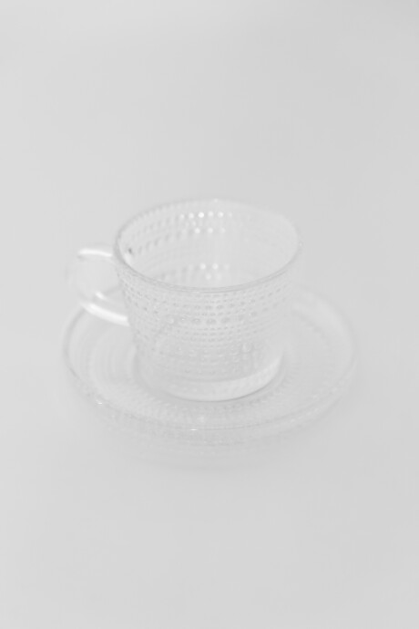 Taza Dots Con Plato Color Unico