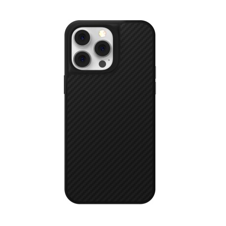 Protector case antishock iphone 14 pro magnético carbono devia kevlar Black