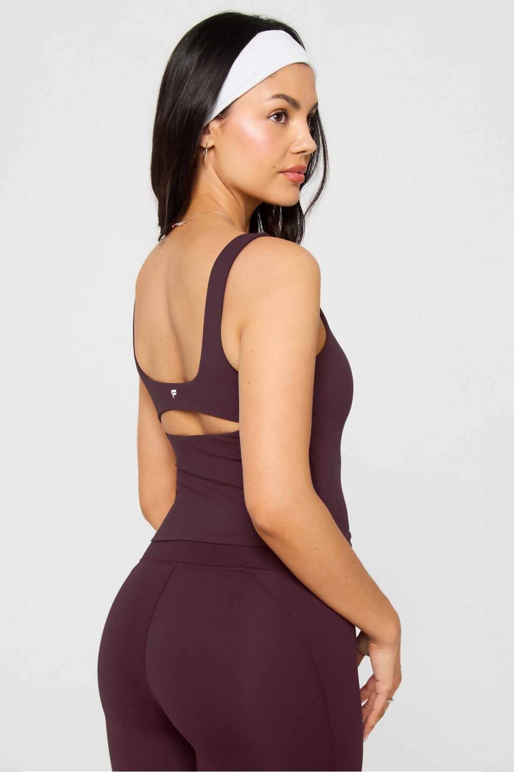 Top PureLuxe Built-In Bra Mujer Oxblood