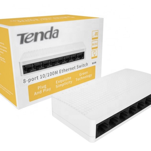Switch Tenda 8 Puertos 10/100 SWITCH TENDA 8 PUERTOS 10/100