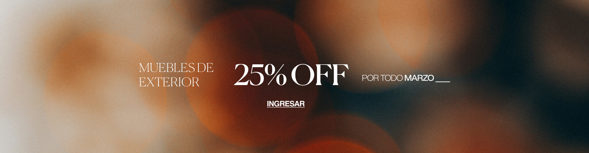 MUEBLES DE JARDIN 25%