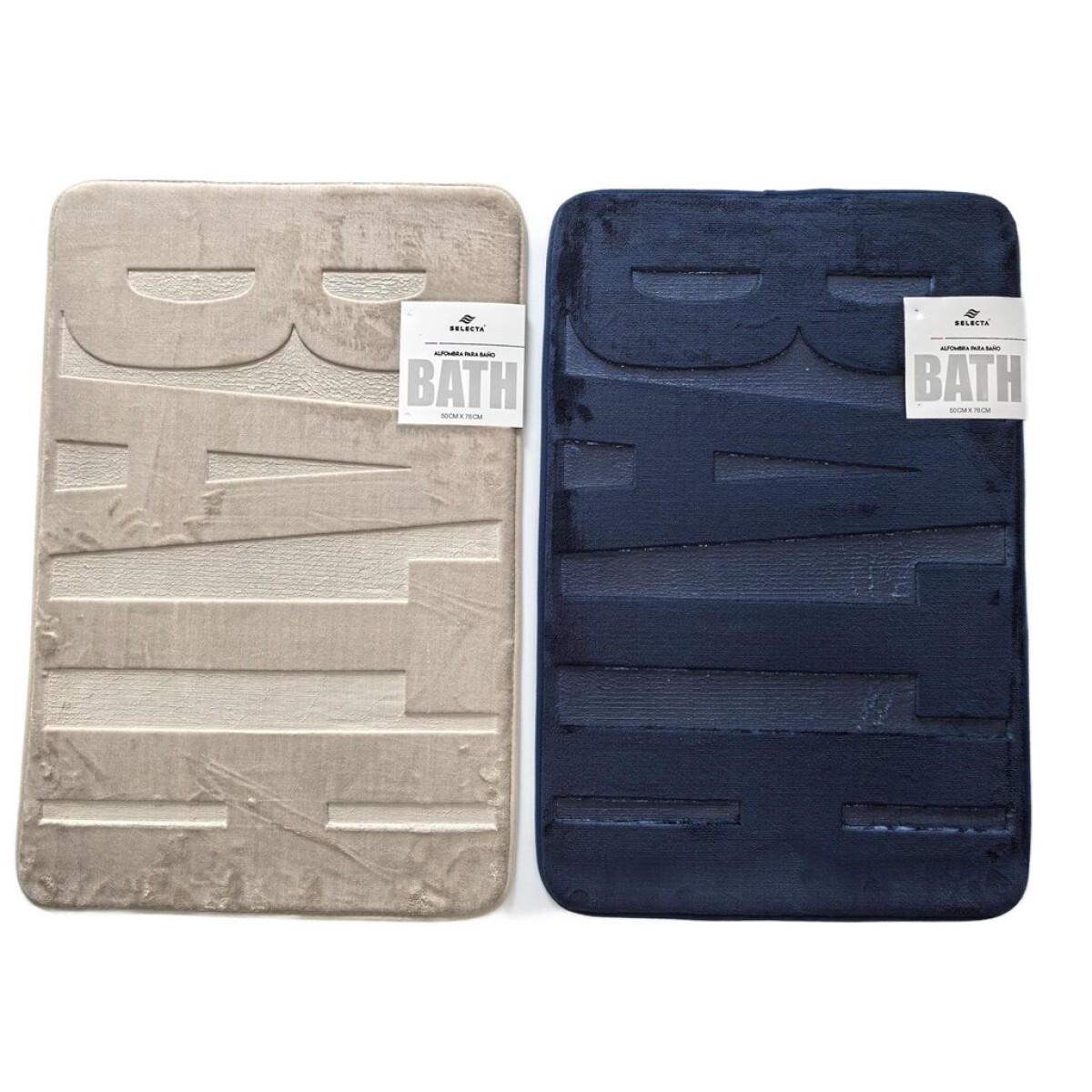 ALFOMBRA DE BAÑO SOFT C/RELIEVE 50X76CM SURTIDO 