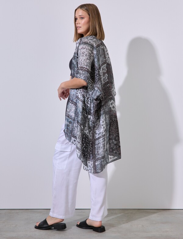 Kimono Print MULTI/GRIS