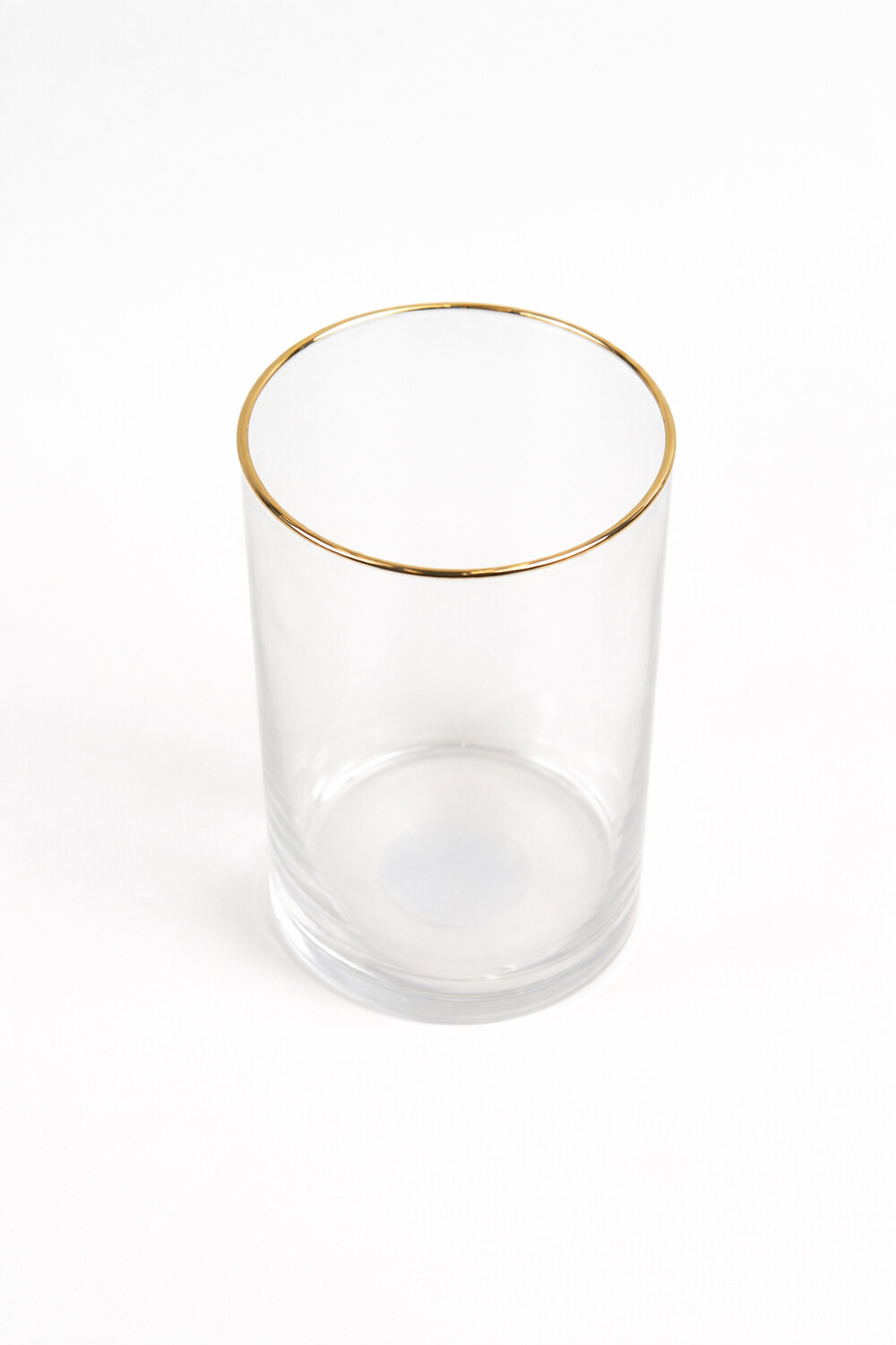 Florero Rosin Borde Dorado Color Unico