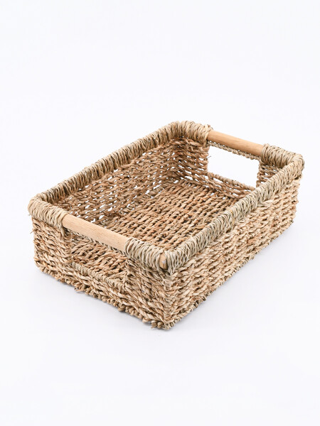 CESTO ORGANIZADOR TEJIDO BEIGE