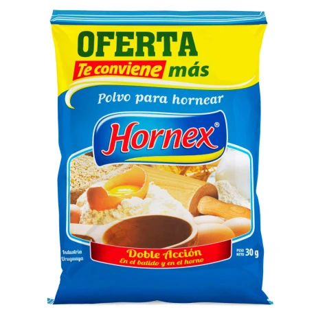 Polvo de hornear HORNEX 30grs (DISPLAY 25 SOBRES) Polvo de hornear HORNEX 30grs (DISPLAY 25 SOBRES)