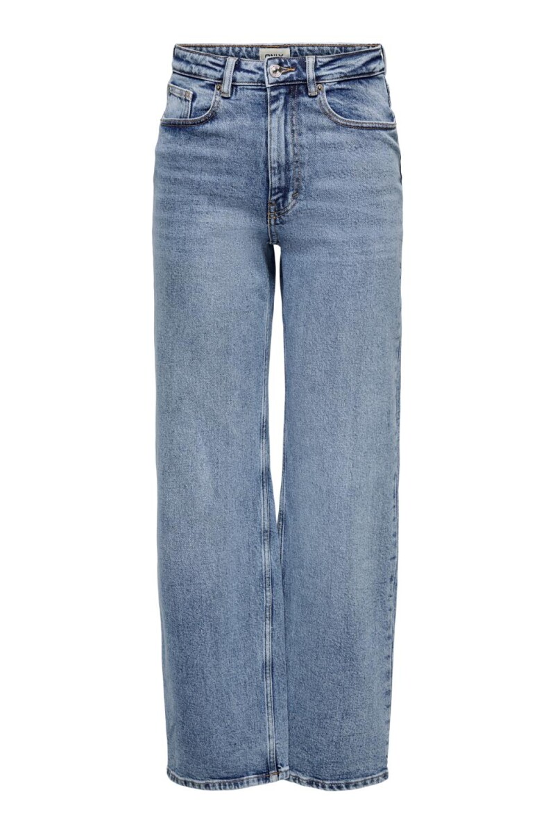 Jeans Juicy Básico Tiro Alto Medium Blue Denim