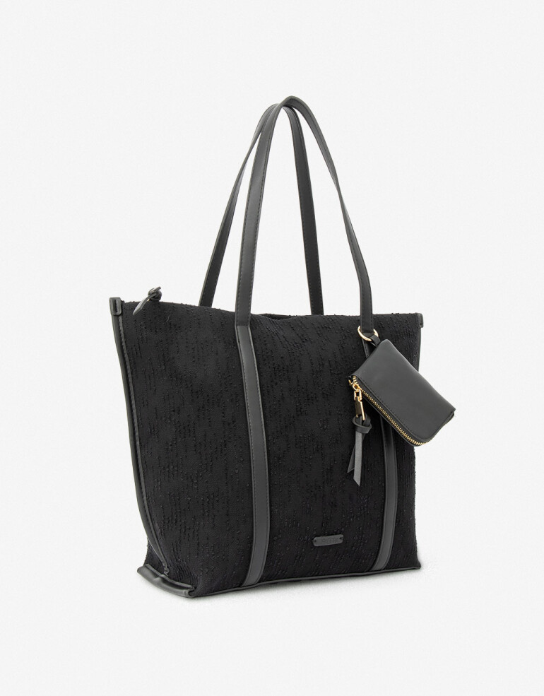 Shopper Shopper Efecto Texturada - Negro