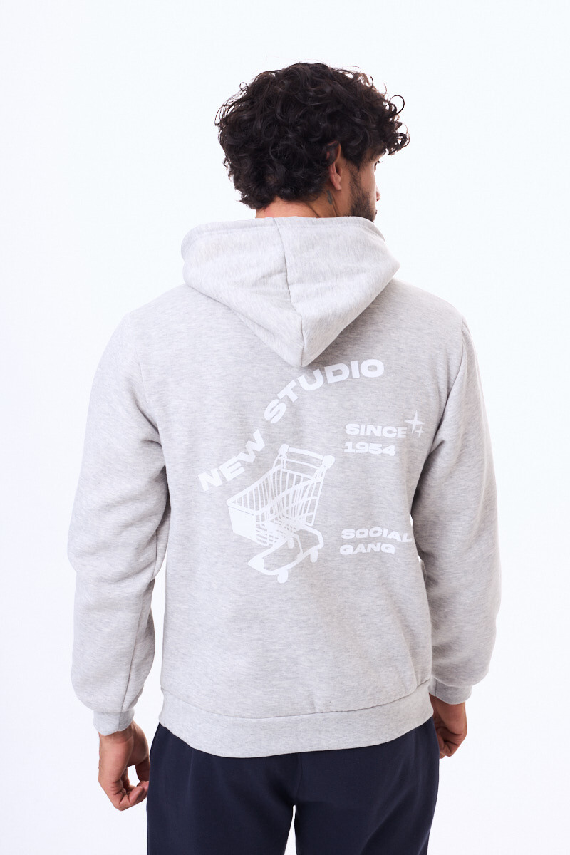 Buzo felpa Angeles Gris claro