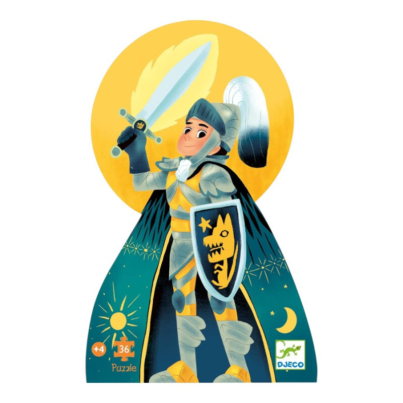 Puzzle Silueta Caballero Luna Llena Djeco Puzzle Silueta Caballero Luna Llena Djeco