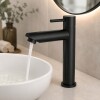GRIFO CIERRE CERAMICO PALITO NEGRO ACERO UNITARIO 90° Grifo Cierre Ceramico Palito Negro Acero Unitario 90°