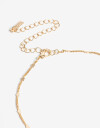 Cadena Corta con Dije Letras Collar Con Dije Inicial Letra "f" - Dorado