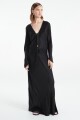 ARIELLE KAFTAN MAXI DRESS Negro