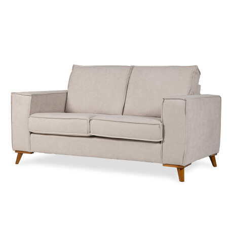 Sofá Arne - Tela Microfibra - 2 cuerpos Rivera 25 (Beige)