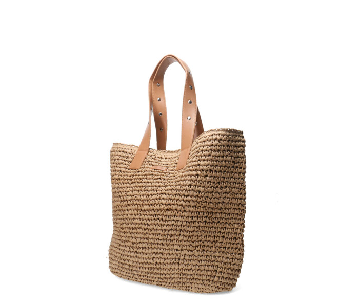 Bolso SELI estilo yute Beige