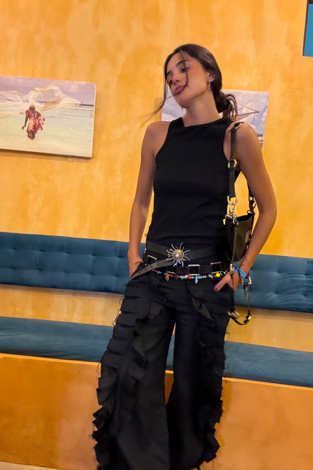 Dancing Queen Pants Negro