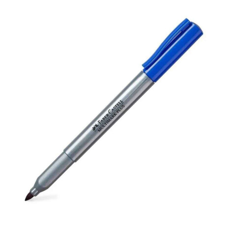 Marcador Faber-Castell Multimark Plus Azul