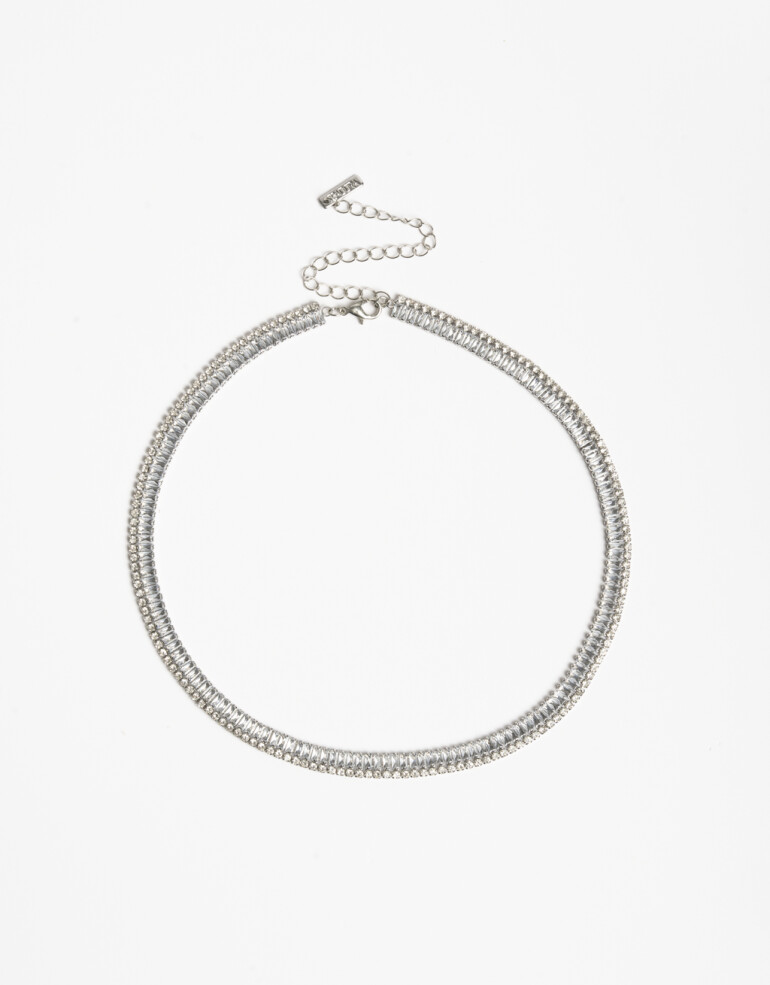 Collares Cortos Strass Collar Layer Corto Strass - Cristal