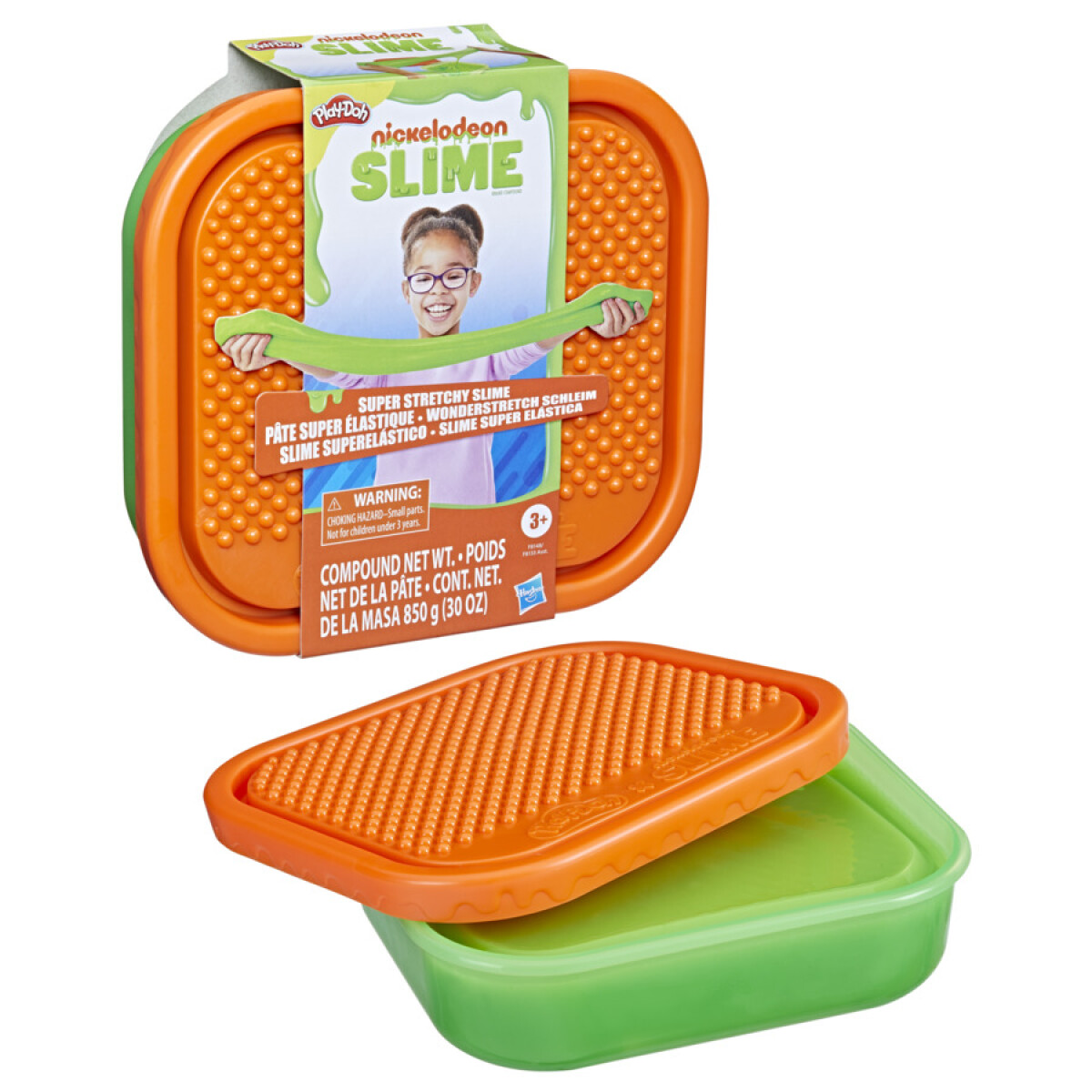 Slime Play-Doh Nickelodeon super elástico 850 gr - VERDE 