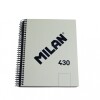 CUADERNO MILAN CON ESPIRAL TAMAÑO A5 LISO DE 80 HOJAS COLOR CREMA CUADERNO MILAN CON ESPIRAL TAMAÑO A5 LISO DE 80 HOJAS COLOR CREMA