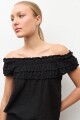 Blusa bardot negro