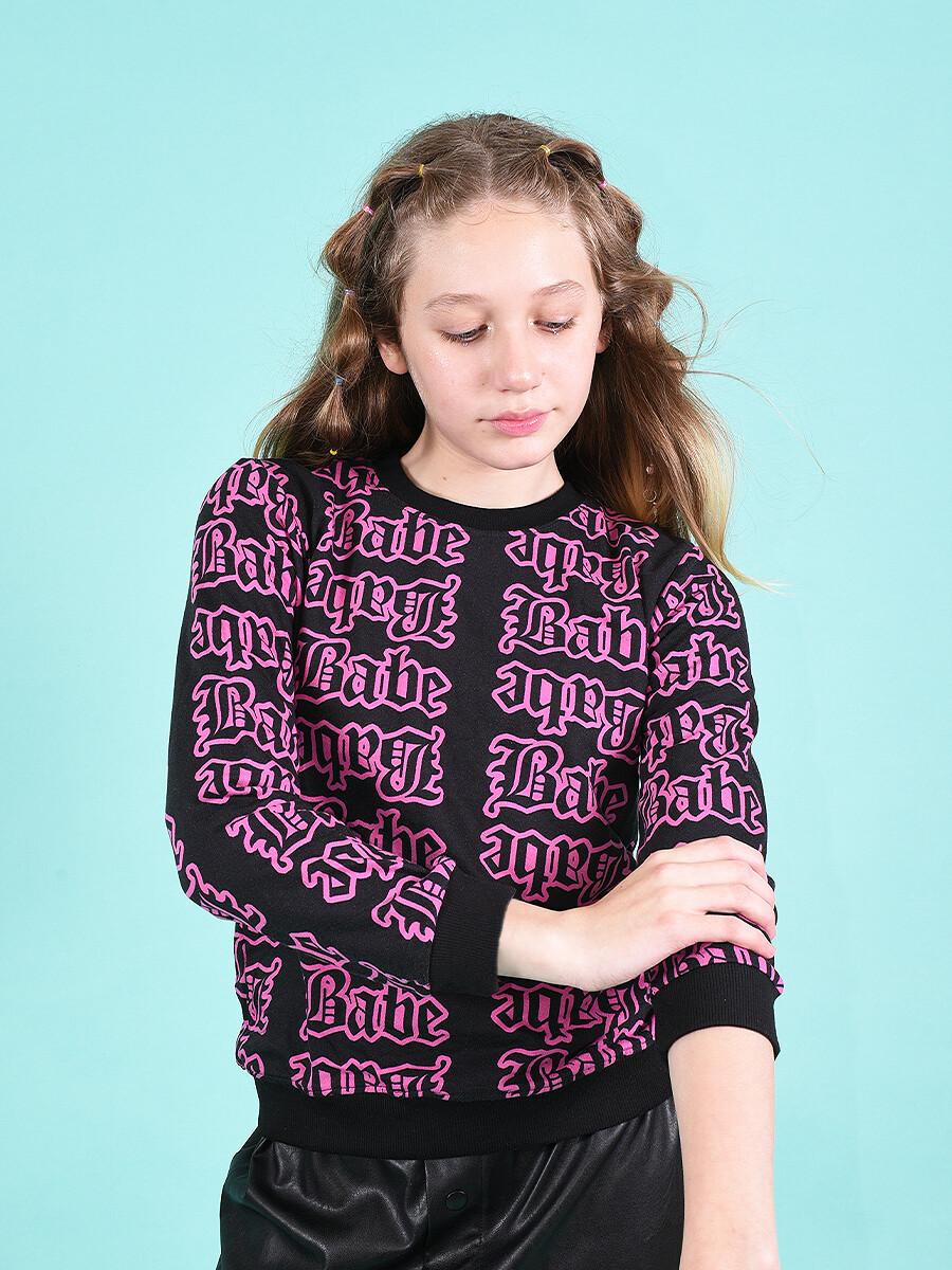 BUZO ESTAMPADO MIX - FUCSIA 