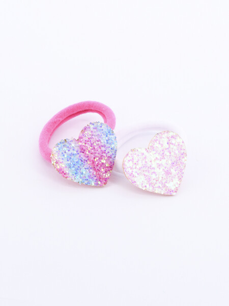 COLEROS CORAZON PACK X 2 ROSADO