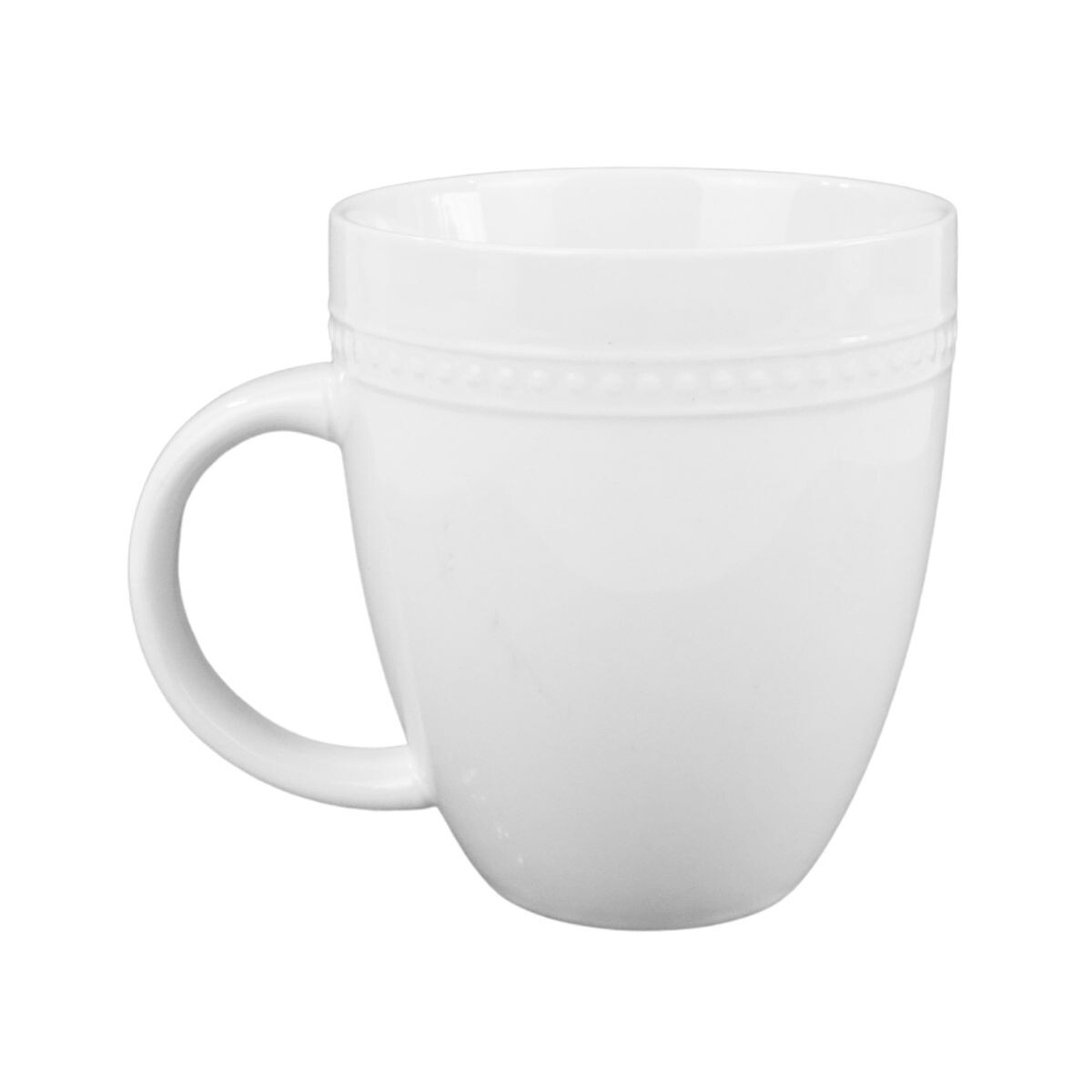 Taza de ceramica con guarda labrada 