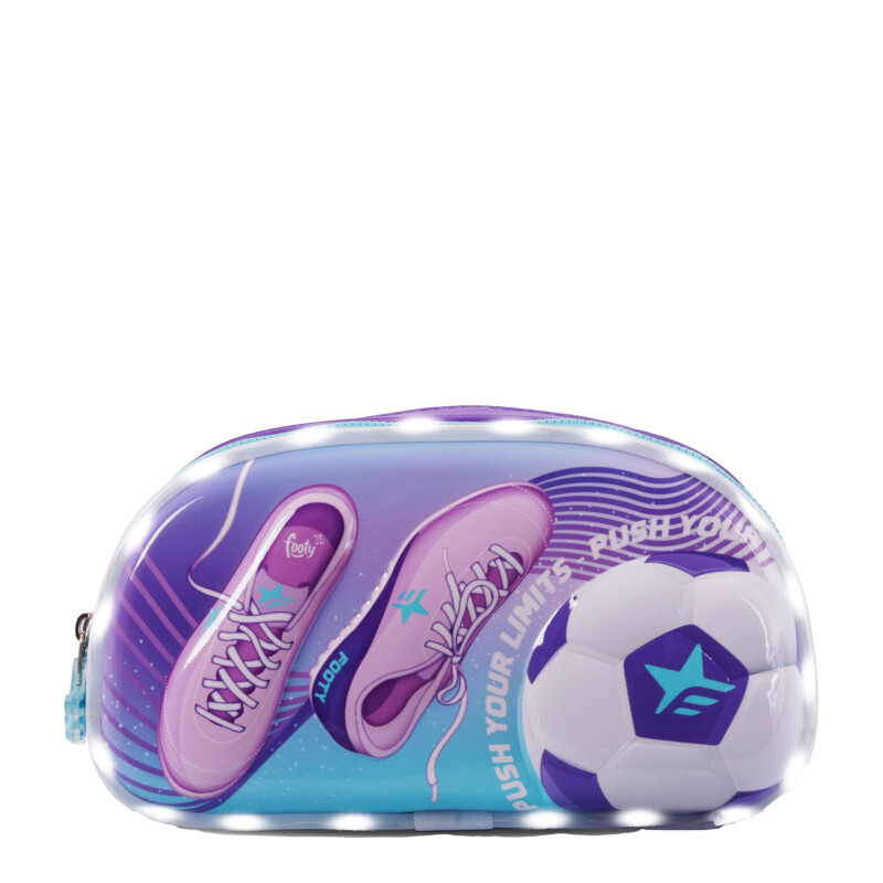 Cartuchera Footy Push Your Limits Turquesa - Violeta