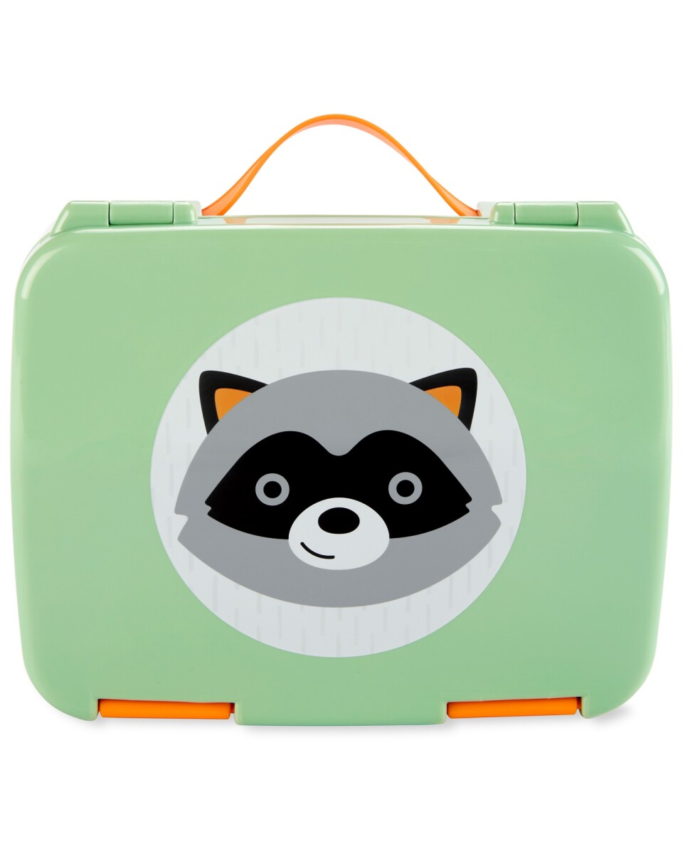 Lonchera caja bento, diseño mapache 