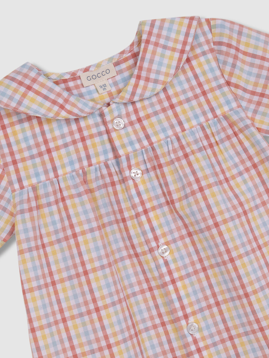 Pijama Cuadros Blanco