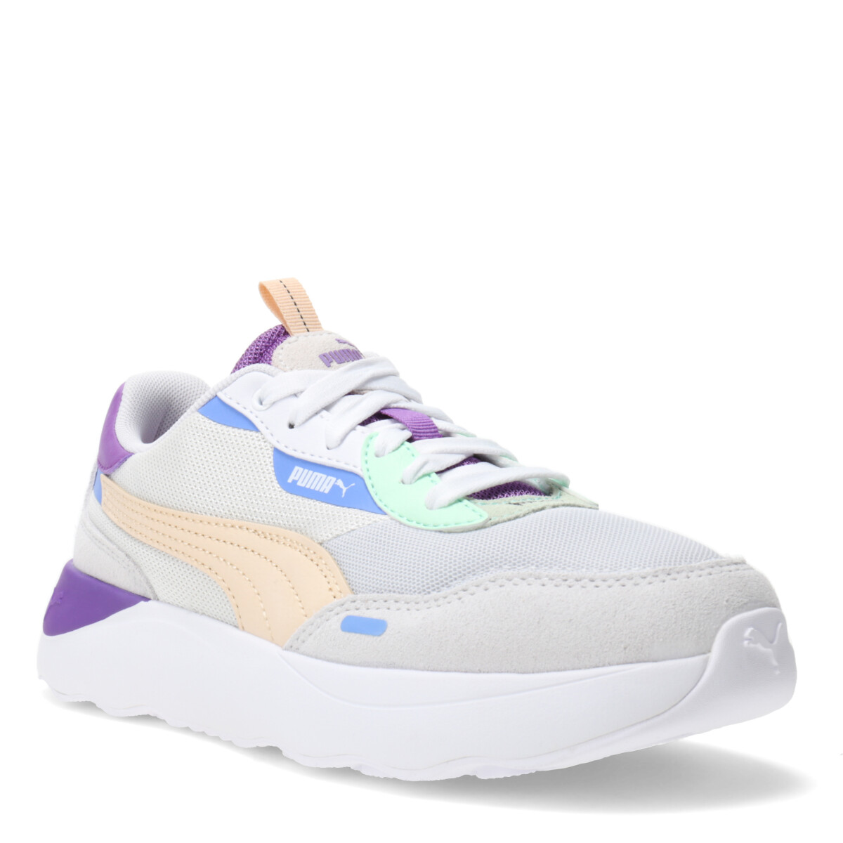 Championes de Mujer Puma Runtamed Platform - Gris - Violeta - Blanco 