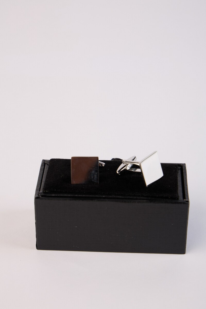 Gemelos Acero Cuadrados 