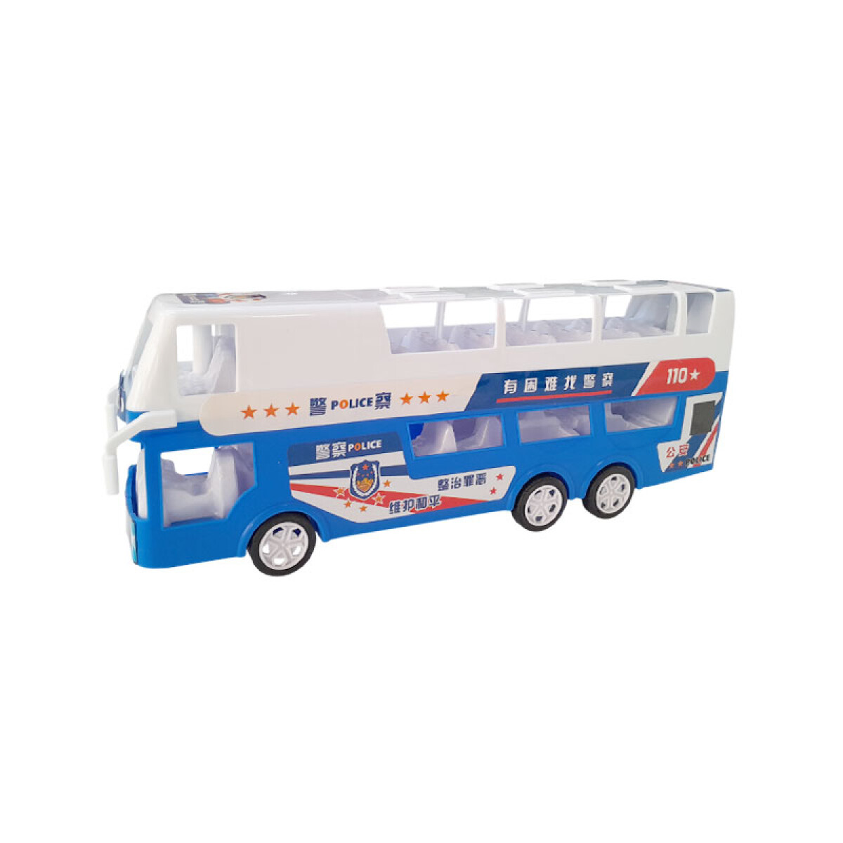 Outlet Bus doble piso a tracción 28x10.5x6cm - Outlet Bus Doble Piso A Tracción 28x10.5x6cm 