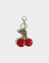 Llavero Acrilico Llavero Y Charm De Fruta Con Strass - Rojo Medio