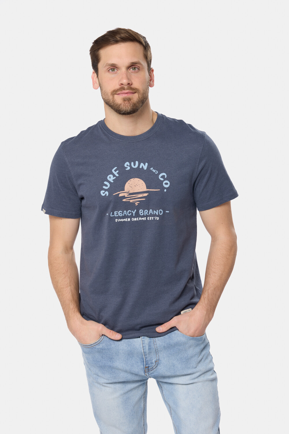 REMERA ESTAMPADA Azul