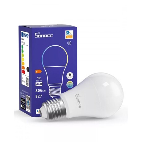 Bombilla Lámpara Luz LED Inteligente WiFi Sonoff A60 Luz Blanca o Cálida Rosca E27 9W Bombilla Lámpara Luz LED Inteligente WiFi Sonoff A60 Luz Blanca o Cálida Rosca E27 9W