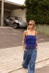 Raphia Top Azul Francia