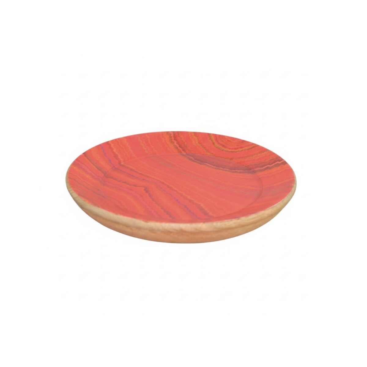 Plato De Madera Esmaltado-LARA27403 